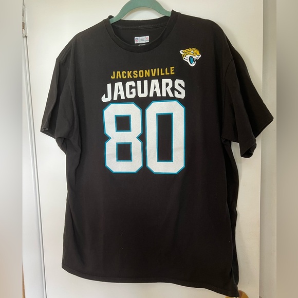 Team Apparel Other - Julius Thomas 80 Jacksonville Jaguars NFL Football Short Sleeve T-Shirt XL Black